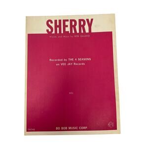 Sherry Sheet Music Bob Gaudio The 4 Seasons Vee‎ Jay Records